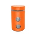 Recipient cu capac Muhler, MR-1406, sticla/inox, 1050 ml, portocaliu