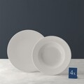 Serviciu de masa 8 piese For Me, Villeroy & Boch, portelan premium, alb/crem