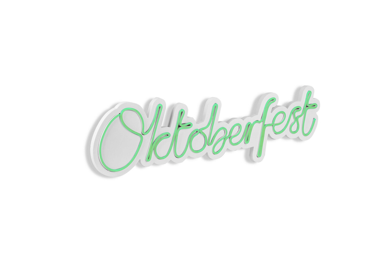 Decoratiune Luminoasa LED, Oktoberfest, Benzi Flexibile De Neon, DC 12 V, Verde