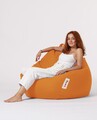 Fotoliu puf, Bean Bag, Ferndale Premium XXL, 115 x 130 cm, poliester impermeabil, portocaliu