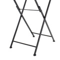 Set mobilier de gradina 3 piese Walen, Pakoworld, masa cu 2 scaune, 60x60x70 cm, metal, negru