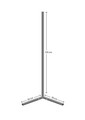 Lampadar, Curlux, 395NGR1106, Corp din aluminiu, 120 cm, Invelis electrostatic, Galben