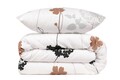 Lenjerie de pat dubla king size, Eponj Home, Atlantis 143EPJ58434, 3 piese, amestec bumbac, multicolor