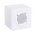 Lampa LED cu difuzor Bluetooth, Bizzotto Cube, 7 culori, cablu USB + telecomanda, 15x15x15 cm