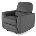 Fotoliu cu recliner manual, Adele, L.94 l.90 H.99, stofa, gri