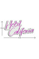 Decoratiune luminoasa LED, Hotel California, Benzi flexibile de neon, DC 12 V, Roz