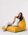 Fotoliu puf, Bean Bag Ferndale, Pyramid Bed, 145 cm, poliester impermeabil, galben