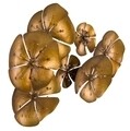 Decoratiune de perete, Flower Goldy, Mauro Ferretti, 80x57 cm, fier, auriu