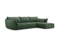 Coltar dreapta 4 locuri, Kaelle, Micadoni Home, BL, 308x171x85 cm, poliester chenille, verde bottle