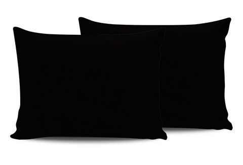 Set 2 fete de perna Simple, Beverly Hills Polo Club, 50x70 cm, bumbac, negru