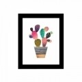 Tablou decorativ, Alpha Wall, Cactus, 23x28 cm