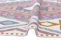 Covor Kilim cu 2 fete, Arya 08 Pink/Yellow, Baketo, 100% bumbac reciclat, 80x150 cm