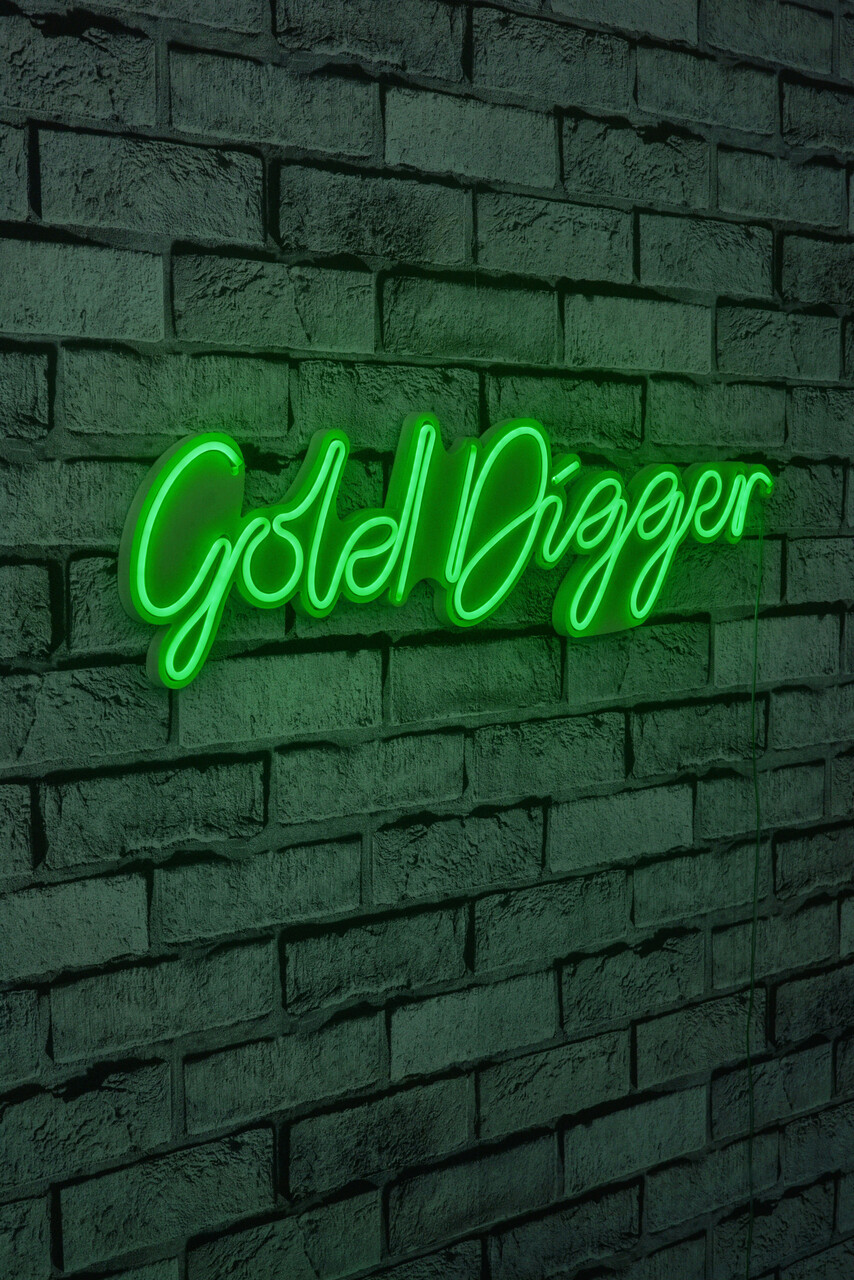 Decoratiune luminoasa LED, Gold Digger, Benzi flexibile de neon, DC 12 V, Verde