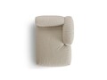 Sezlong modular living dreapta 1 loc, Martina-169, Micadoni Home, 176x123x75 cm, tesatura structurata catifelata, bej deschis