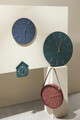 Ceas de perete Timeline, Bizzotto, D60 cm, MDF/otel, verde