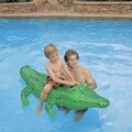 Saltea gonflabila pentru plaja Intex Ride On Crocodile, 168x86 cm, neopren, verde