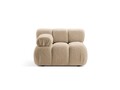 Modul stanga pentru canapea modulara, 1 loc, Bellis-213, Micadoni Home, 94x94x70 cm, tesatura boucle, bej sand