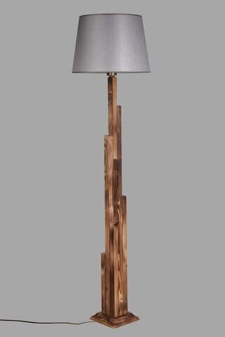 Lampadar, Luin, 8300-3, E27, 60 W, lemn/textil