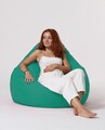 Fotoliu puf, Bean Bag, Ferndale Premium XXL, 115 x 130 cm, poliester impermeabil, turcoaz