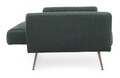 Canapea extensibila Johnny Dark Green, Bizzotto, 210 x 83 x 85 cm, catifea