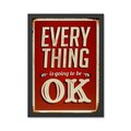 Tablou decorativ, Everything OK 3 (55 x 75), MDF , Polistiren, Multicolor