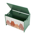 Organizator jucarii / mobilier camera copilului U-grow, 60x40x37 cm, lemn, verde