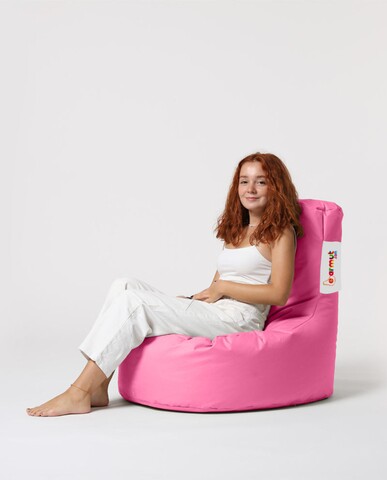 Fotoliu puf, Bean Bag, Ferndale Lina, 70x80 cm, poliester impermeabil, roz