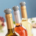 Pompa manuala pentru vidare sticle de vin si 4 dopuri, Vacuum Winuum, InnovaGoods, gri