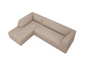 Coltar stanga 4 locuri, Ruby, Micadoni Home, BL, 273x180x69 cm, poliester, bej inchis