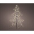 Decoratiune luminoasa de exterior Tree metal light-up, Lumineo, H200 cm, 420 LED-uri, lumina calda