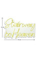 Decoratiune luminoasa LED, Stairway to Heaven, Benzi flexibile de neon, DC 12 V, Galben