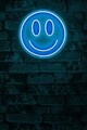 Decoratiune luminoasa LED, Smiley, Benzi flexibile de neon, DC 12 V, Albastru