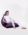 Fotoliu puf, Bean Bag Ferndale, Pyramid Double Color, 145 cm, poliester impermeabil, mov