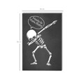 Decoratiune de perete, Skeleton 1, Metal, Dimensiune: 45 x 70 cm, Negru