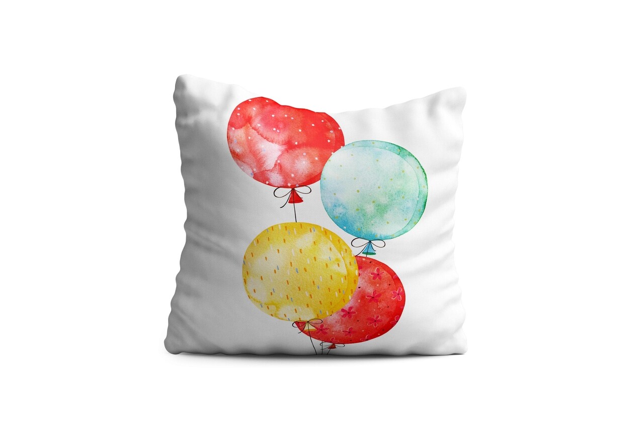 Perna decorativa Balloon, Oyo Kids, 43x43 cm, poliester, multicolor