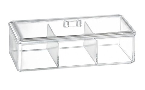 Cutie pentru cosmetice Beauty, Jotta, 23x9x7cm, plastic, transparent