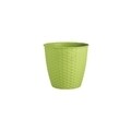 Ghiveci Rattan 29 cm, verde