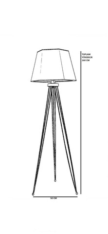 Lampadar, Stala, 846STL3618, Metal, Auriu