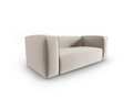 Canapea 2 locuri, Mackay, Cosmopolitan Design, 150x94x73 cm, catifea, bej deschis