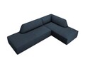 Coltar dreapta 4 locuri, Ruby, Micadoni Home, BL, fara cotiera, 273x180x69 cm, poliester, albastru navy