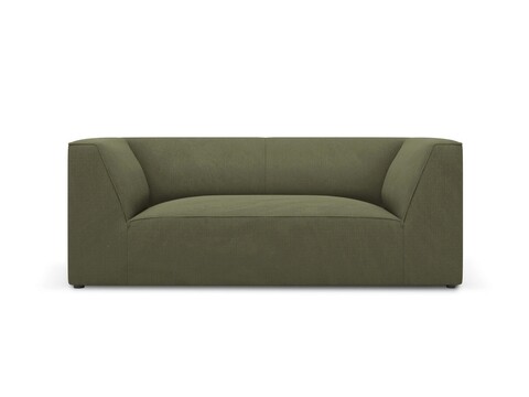 Canapea 2 locuri, Ruby, Micadoni Home, BL, 174x93x69 cm, velur, verde