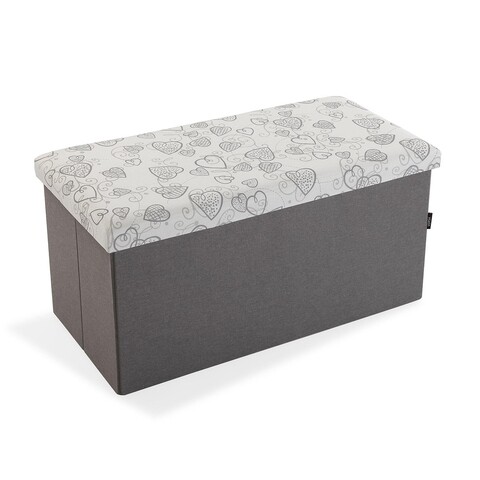 Bancheta pliabila cu spatiu pentru depozitare Cozy, Versa, 76.5 x 38 x 37.5 cm, in