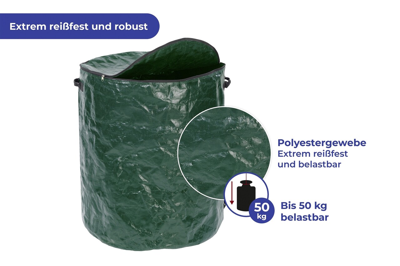 Geanta Multifunctionala XXL Maximex, Waste, 275 L, Polipropilena, Verde