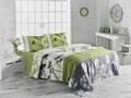 Cuvertura de pat dubla, Victoria, Belezza Green, 200x230 cm, 100% bumbac, 260 gr/m², multicolor