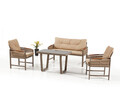 Set mobilier de gradina, Divona, Mykonos Plus 211S, Cappuccino