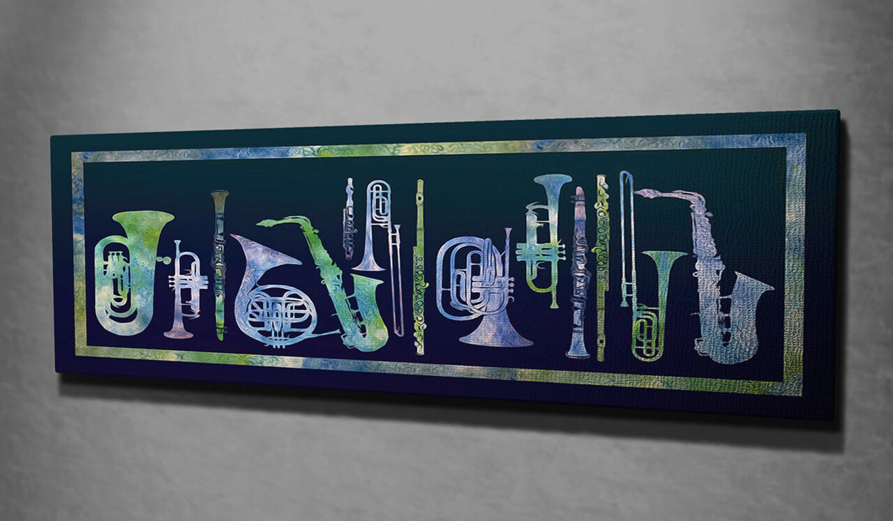 Tablou decorativ, PC074, Canvas, 30 x 80 cm, Multicolor