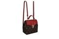 Rucsac Beverly Hills Polo Club, 622, piele ecologica, maro/rosu