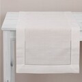 Traversa de masa Classical White, Ambition, 40x150 cm, poliester, alb