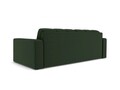 Canapea 3 locuri, Justin, Micadoni Home, BL, 202x90x72 cm, poliester, verde inchis