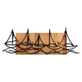 Decoratiune de perete, Ships in The Sea, lemn/metal, 86 x 31 cm, negru/maro